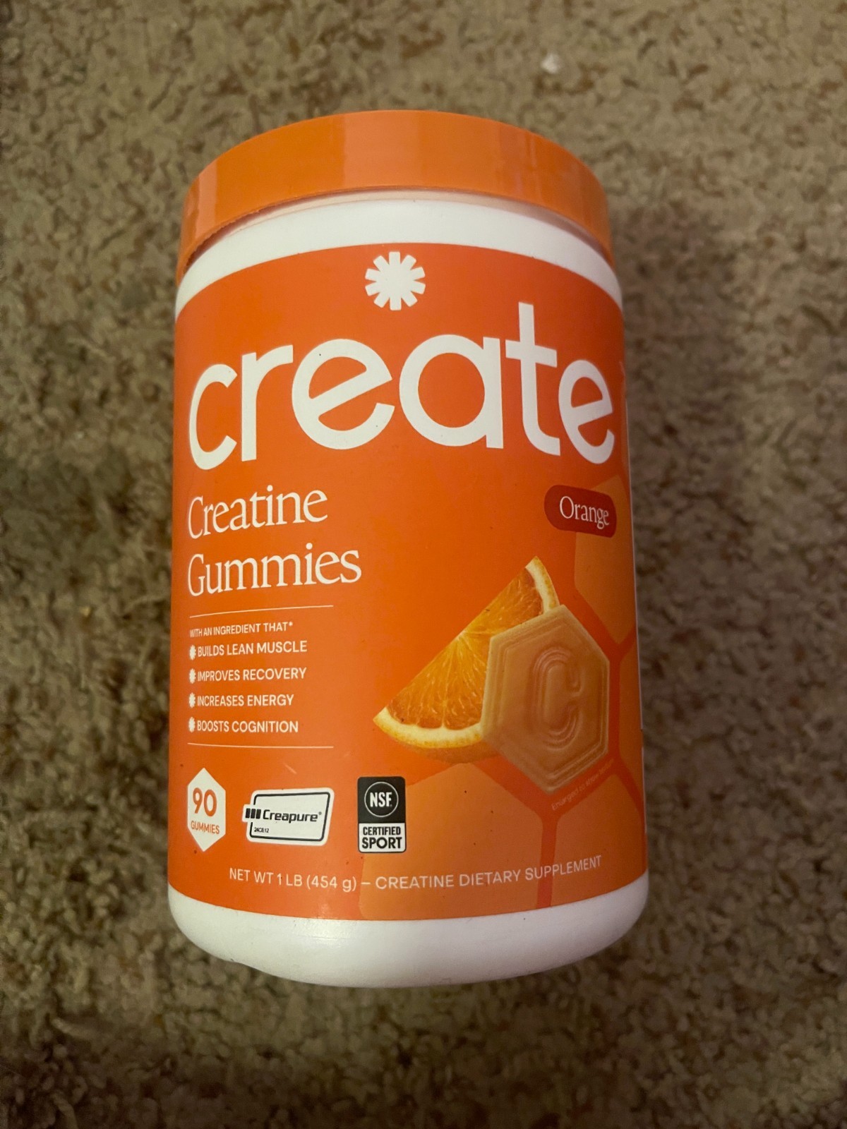 Create Creatine Gummies Monohydrate 5g Muscle Growth Recovery Strength New