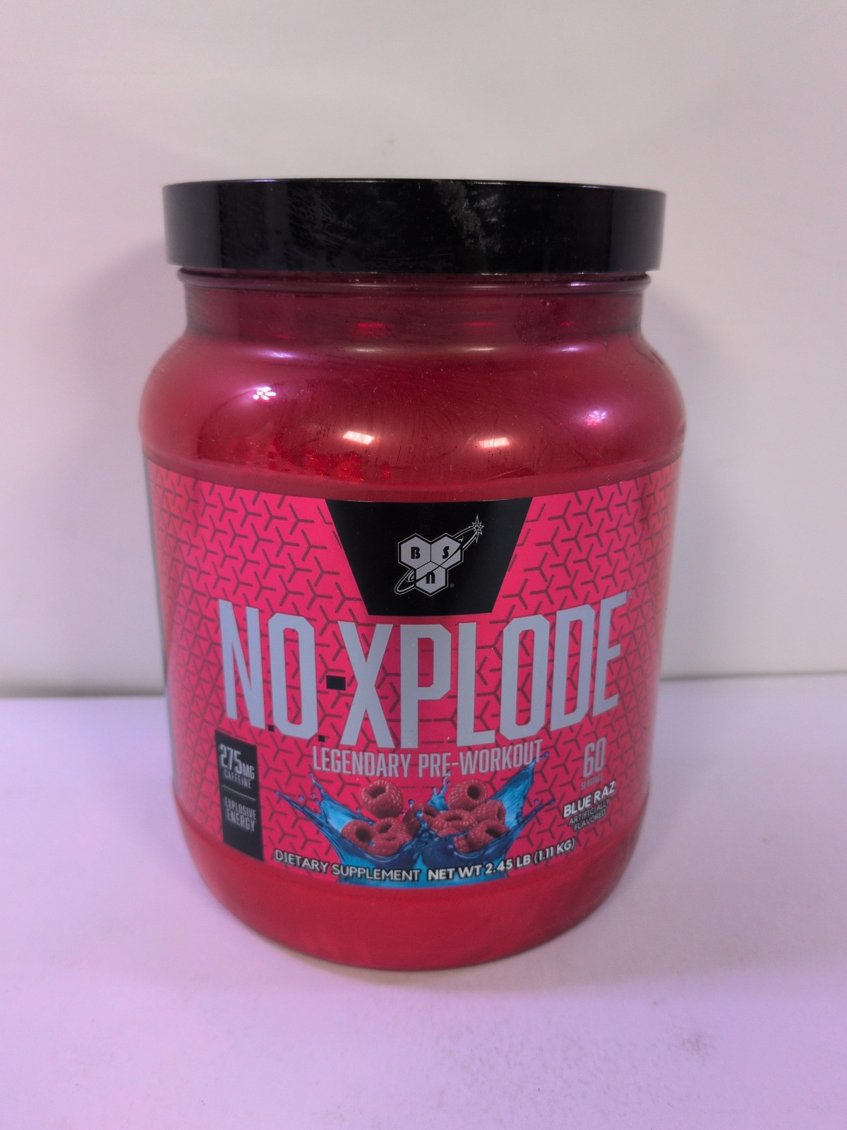 *2026-8-20* BSN N.O.-XPLODE Pre Workout Blue Raz 60 Servings w/ Creatine & Beta