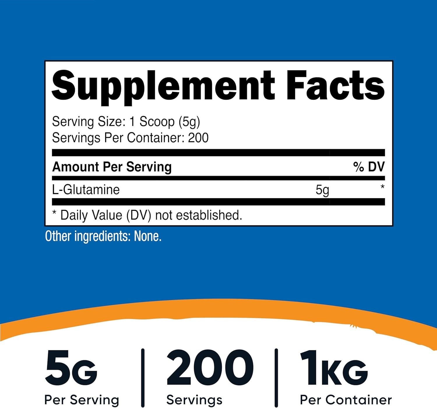 1 KG L-Glutamine Powder – Pure, Vegetarian, and 3rd Party Tested for Quality
