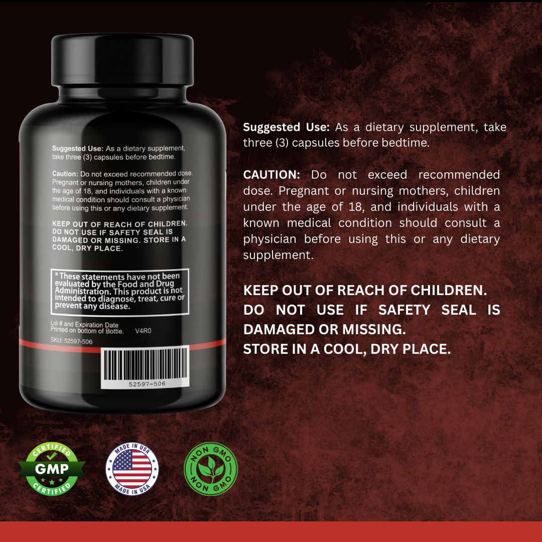 Rambo Max- Bodybuilding & Men’s Health Support- 12 Bottles- 1080 Capsules