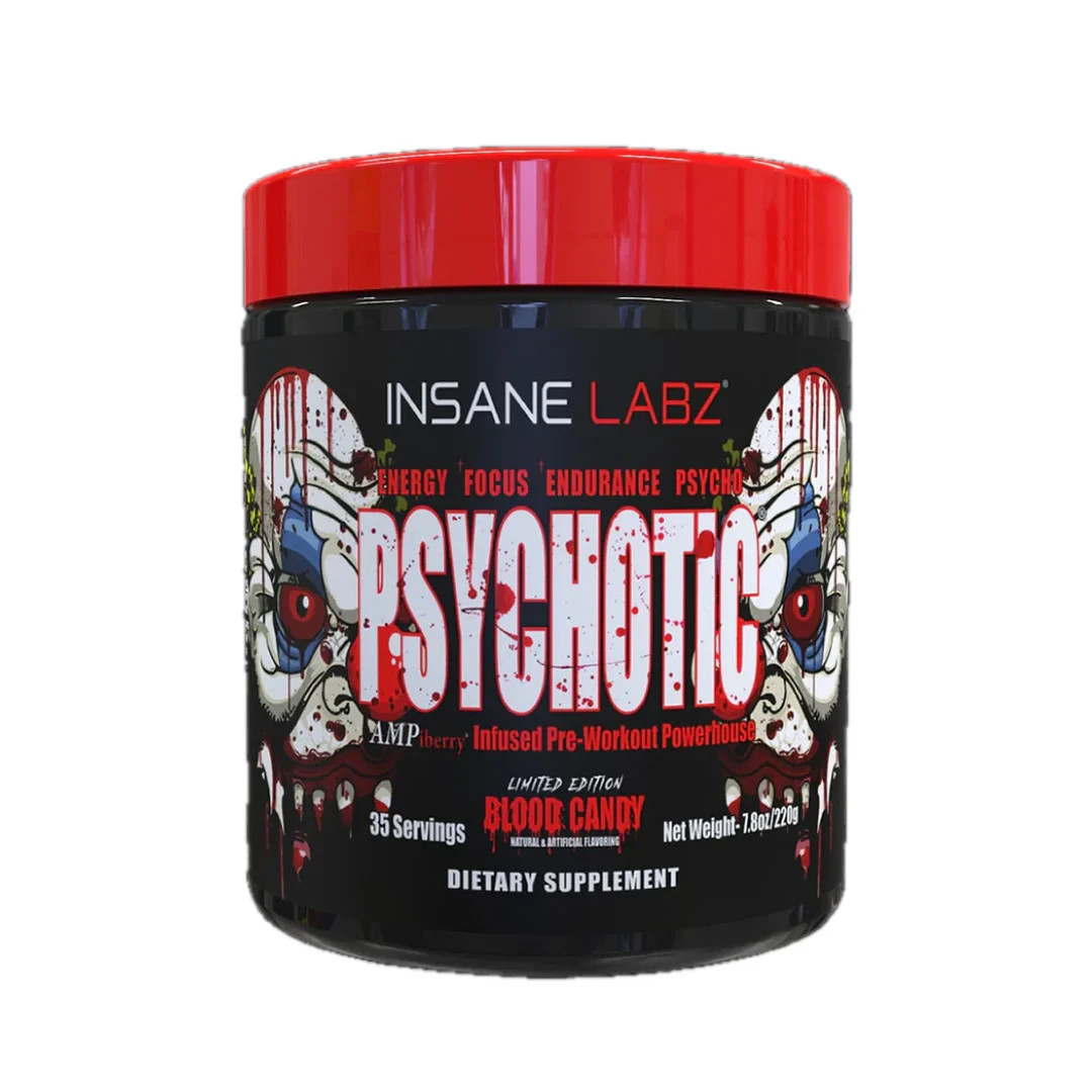 Psych-ot-ic Pre Workout BLOOD CANDY 35 Servings Extreme Energy