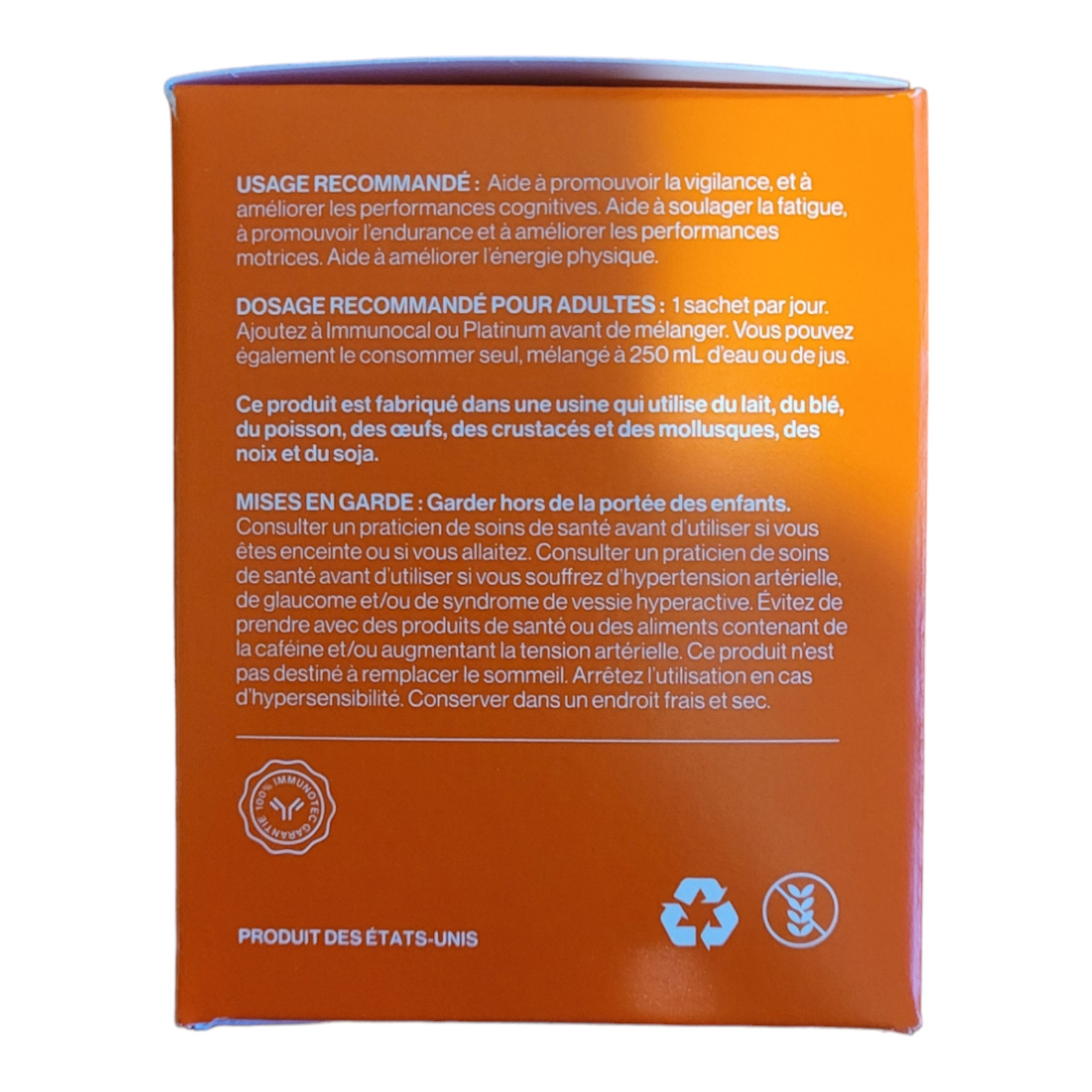 Immunocal Booster Energy (30 Stick Packs) – New – Free Shipping – Exp 9/2025