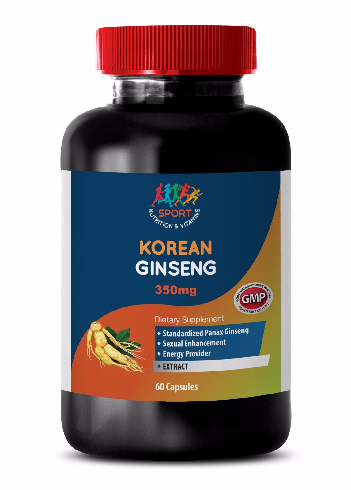 Stimulate Male Sexual Function – KOREAN GINSENG 350mg – Red Ginseng Extract 1B