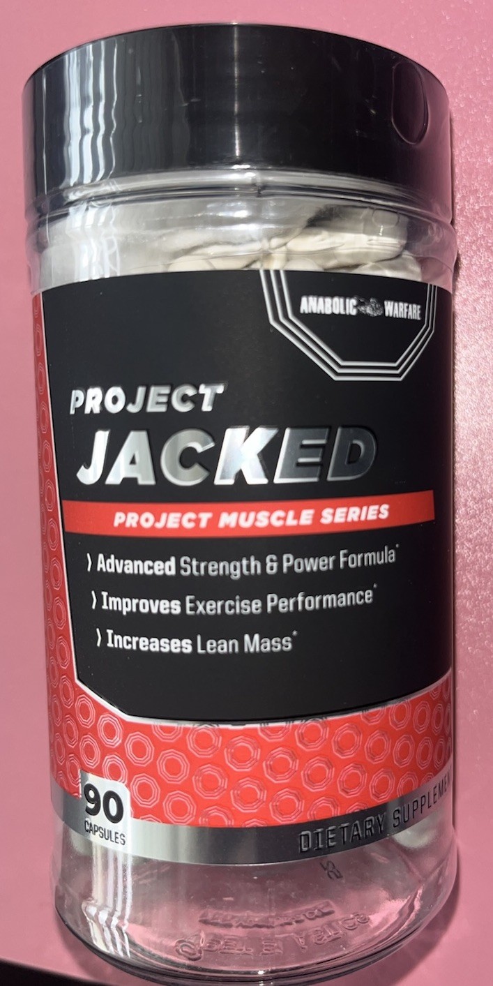 ANABOLIC WARFARE PROJECT JACK’D Strength Power Performance Lean Mass 90 Capsules