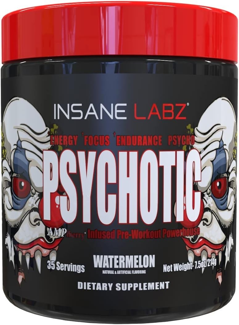 Psychotic Pre Workout Watermelon 35 Servings Extreme Energy
