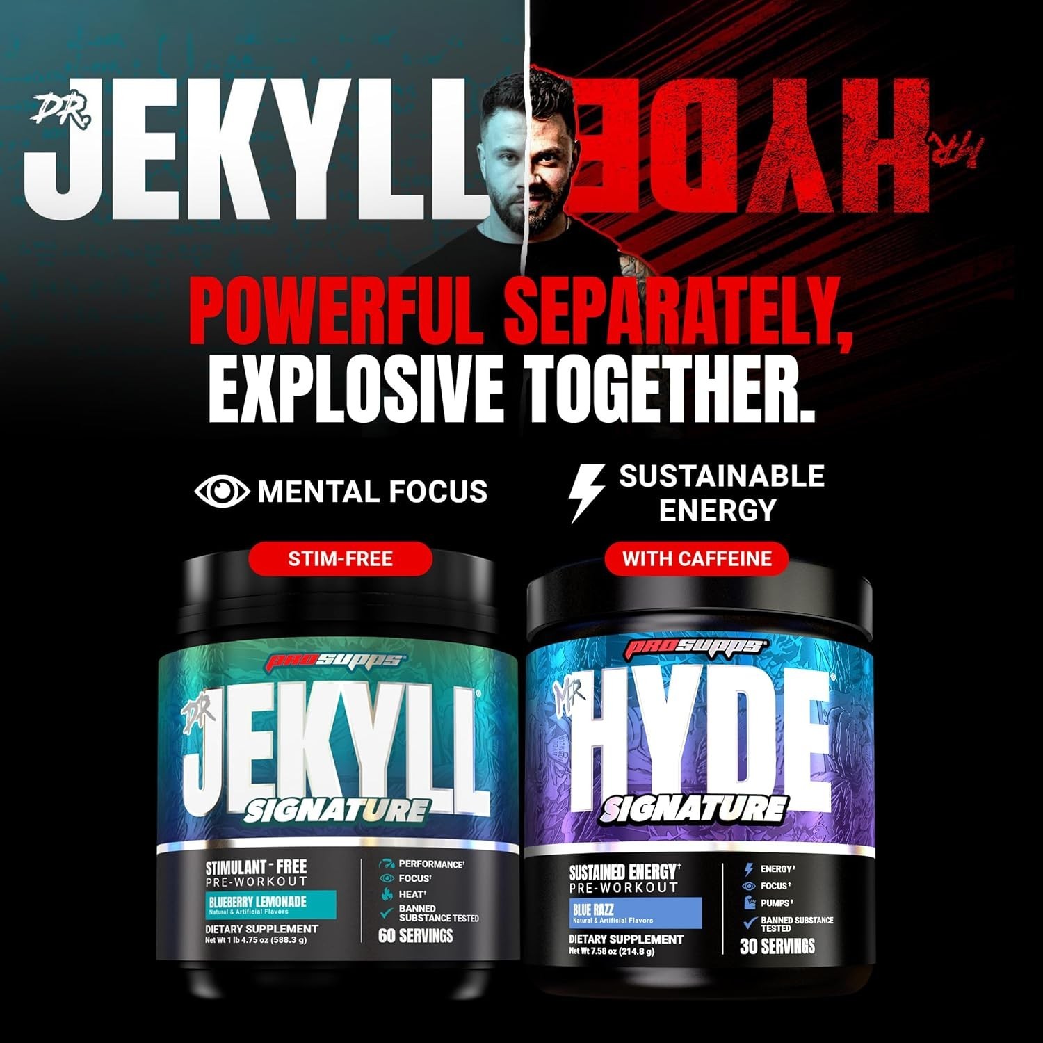 ProSupps Mr Hyde Pre Workout Powder Fruit Punch 30 Servings Creatine Caffeine