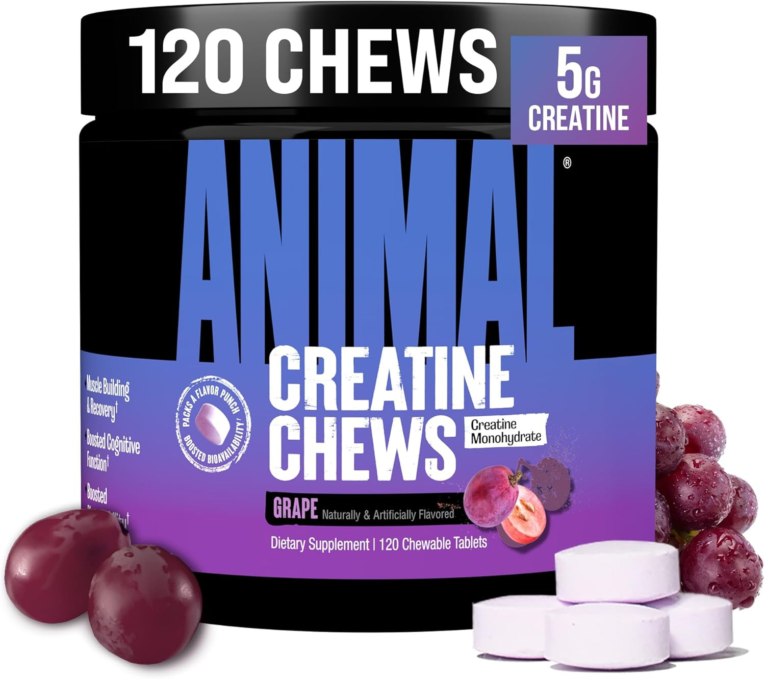 Creatine Chews – 5G Creatine Monohydrate Tablets for Strength, Power & Training