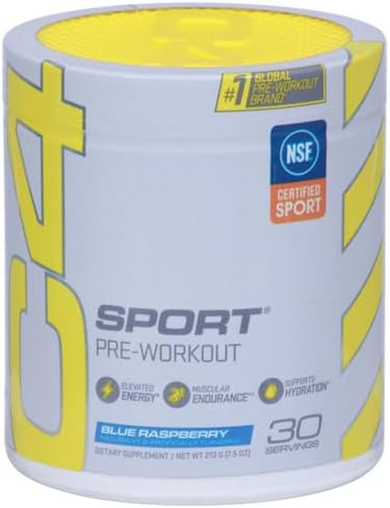 C4 Sport Pre Workout Powder Blue Raspberry – Pre Workout Energy with Creatine +