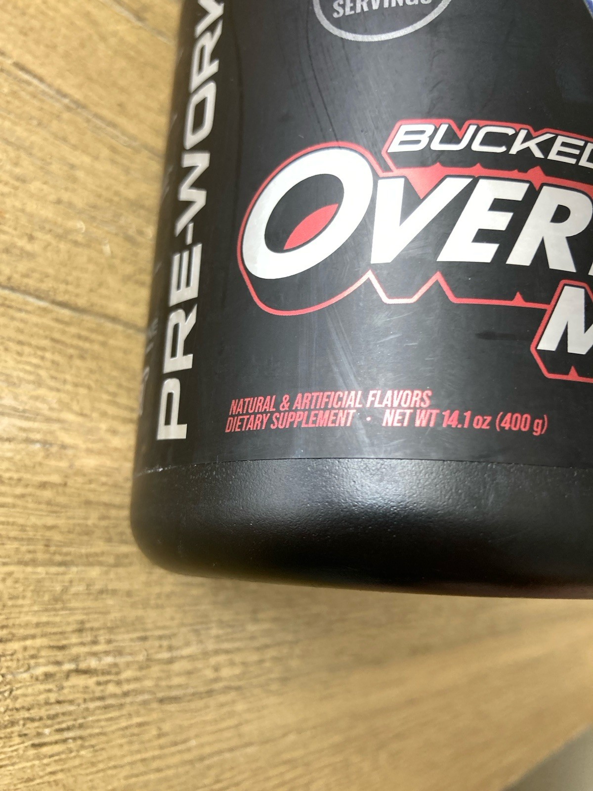 BUCKED UP OVERTIME MAX ROCKET POP PRE-WORKOUT NOOTROPIC 40 SERVINGS NEW