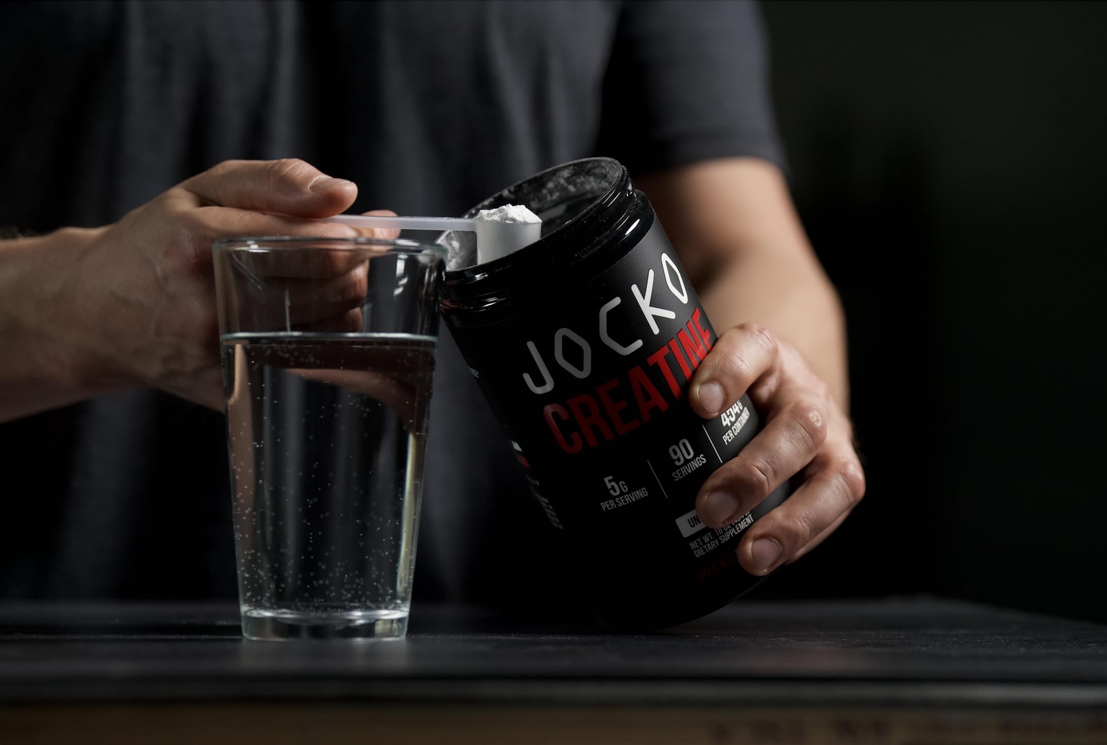 Jocko Fuel Creatine Monohydrate 90 Servings Muscle Health Cognitive Support