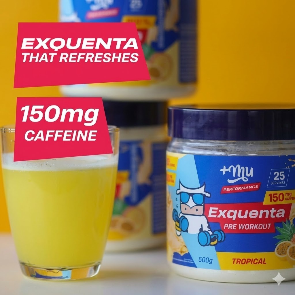 +Mu Performance Exquenta Pre-Workout Powder, Tropical Flavor 500 gr