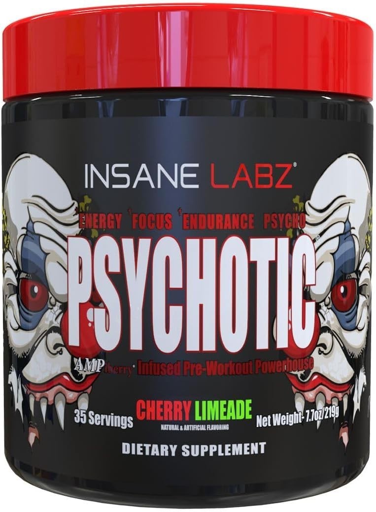 Insane Labz PSY-CHO-TIC Pre-Workout Powerhouse Energy Focus Pumps 35 Serving New