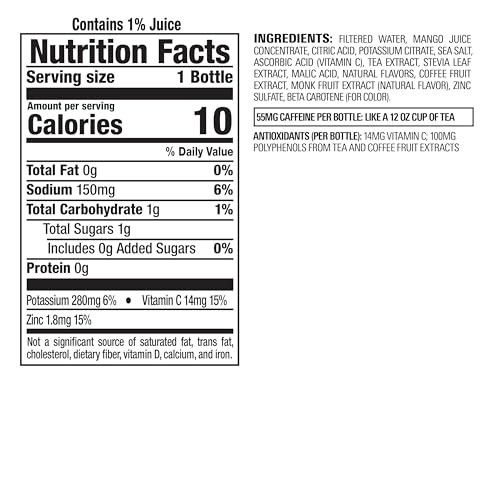 12 Pack Bai Antioxidant Infused Water Beverage, Malawi Mango, with Vitamin C and