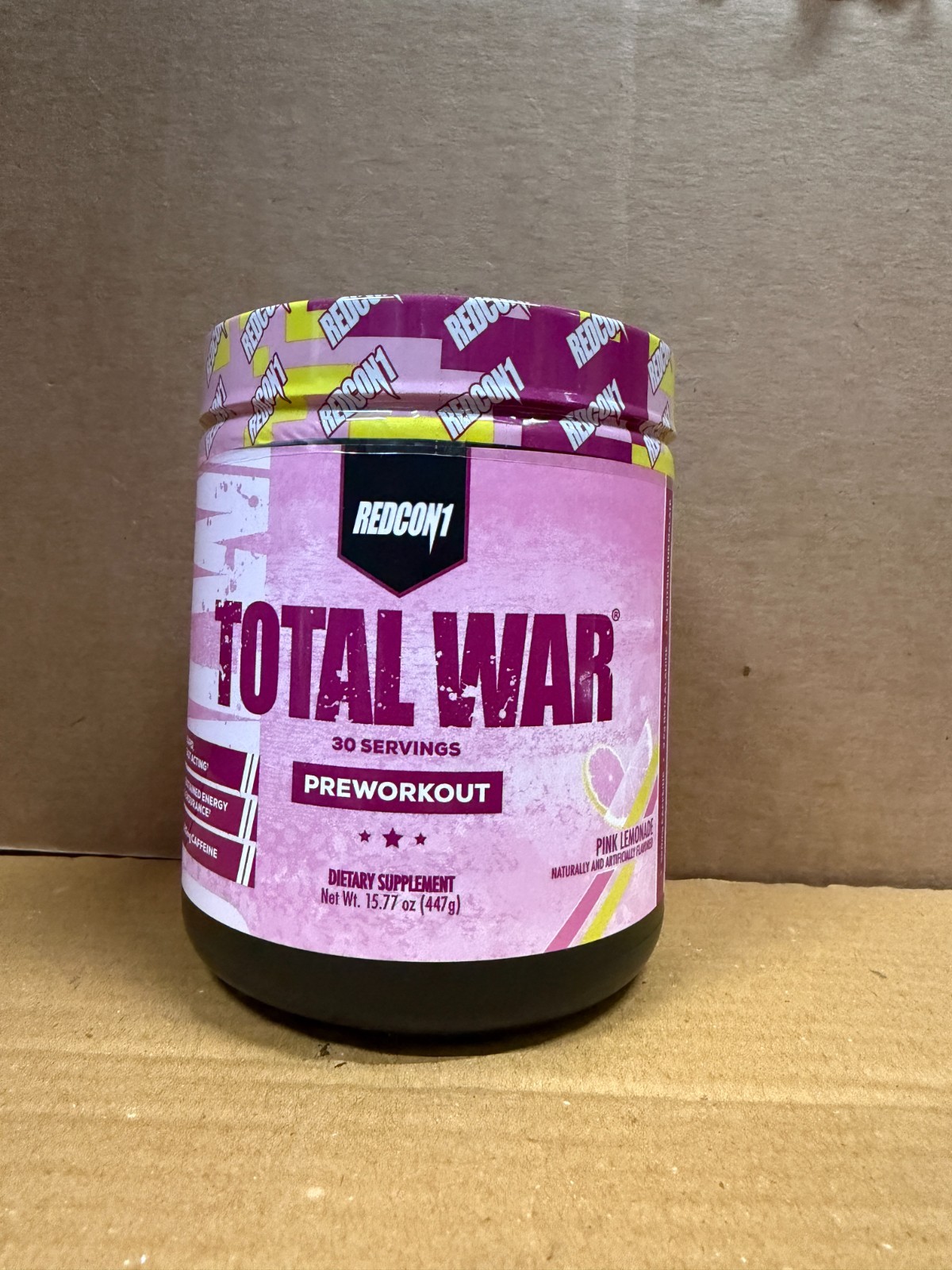 REDCON1 TOTAL WAR Pre Workout Pink Lemonade 30 Serving Free Ship 5/2026 EXP SALE