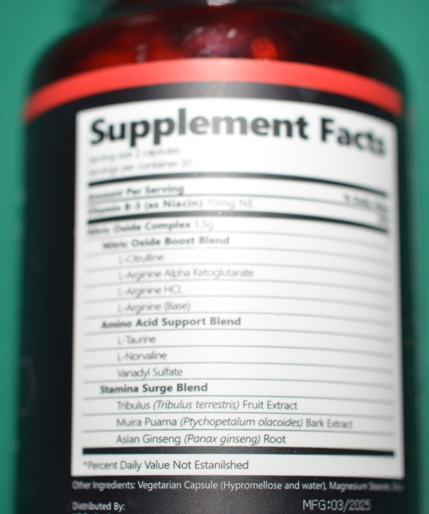 SNAP Supplements Nitric Oxide Booster for Men & Women, L-Citrulline + Exp. 3/28
