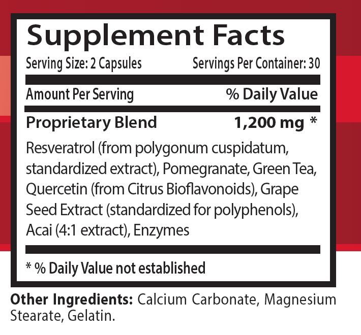 Natural Resveratrol – PREMIUM RESVERATROL 1200mg – Immune Vitamins 3 Bottles