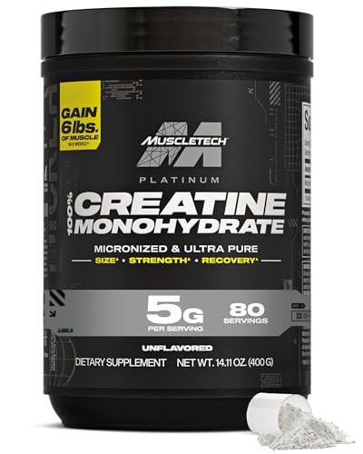 Creatine Monohydrate Powder Micronized 80 Servings Unflavored