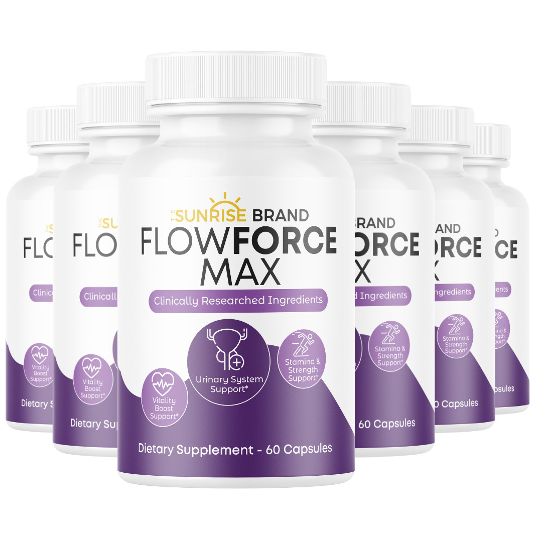 Flow Force Max – Vegan, Male Vitality Supplement Pills – 6 Bottles 360 Capsules