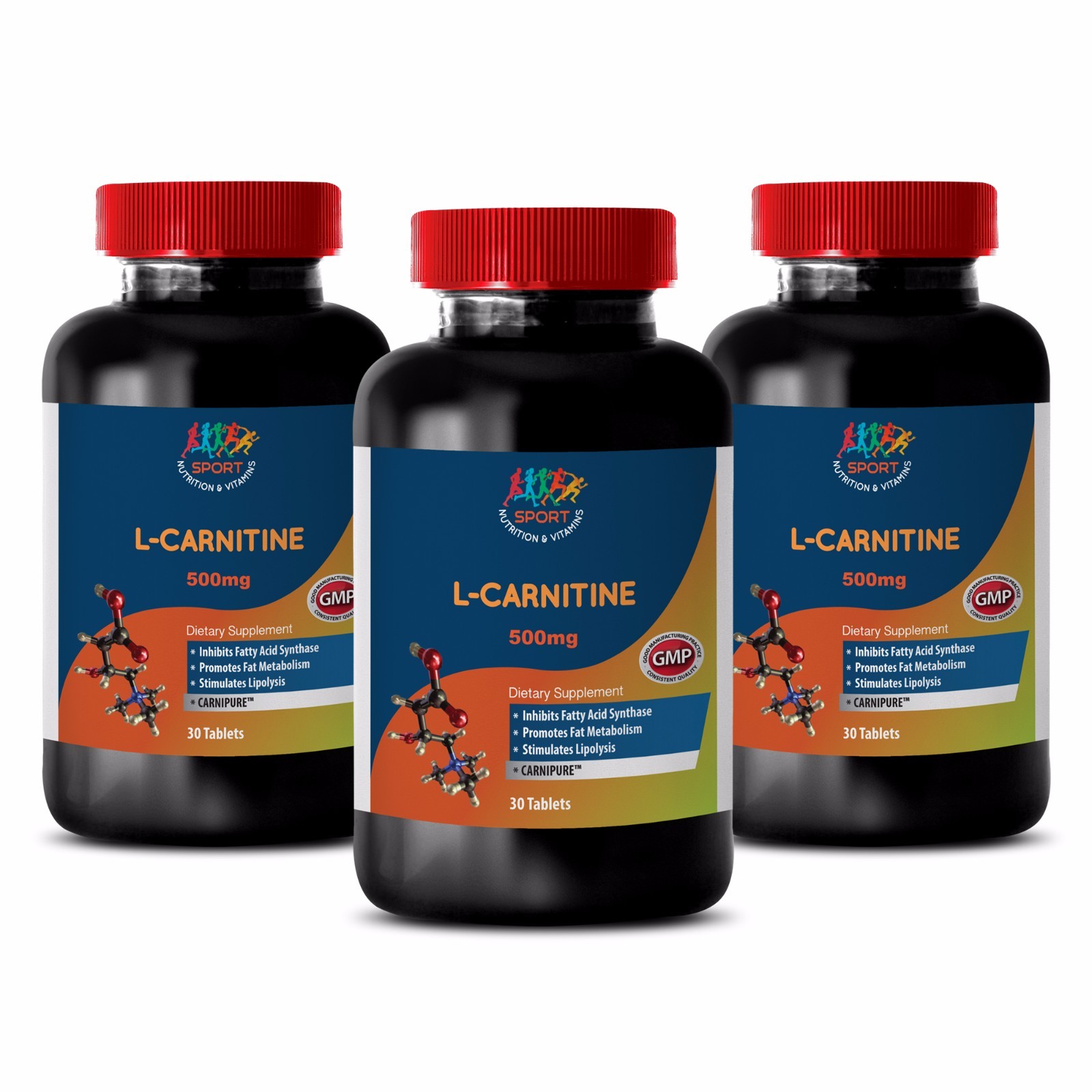 Pure And Potent Ingredients Tabs – L-Carnitine 500mg – L Carnitine Dosage 3B