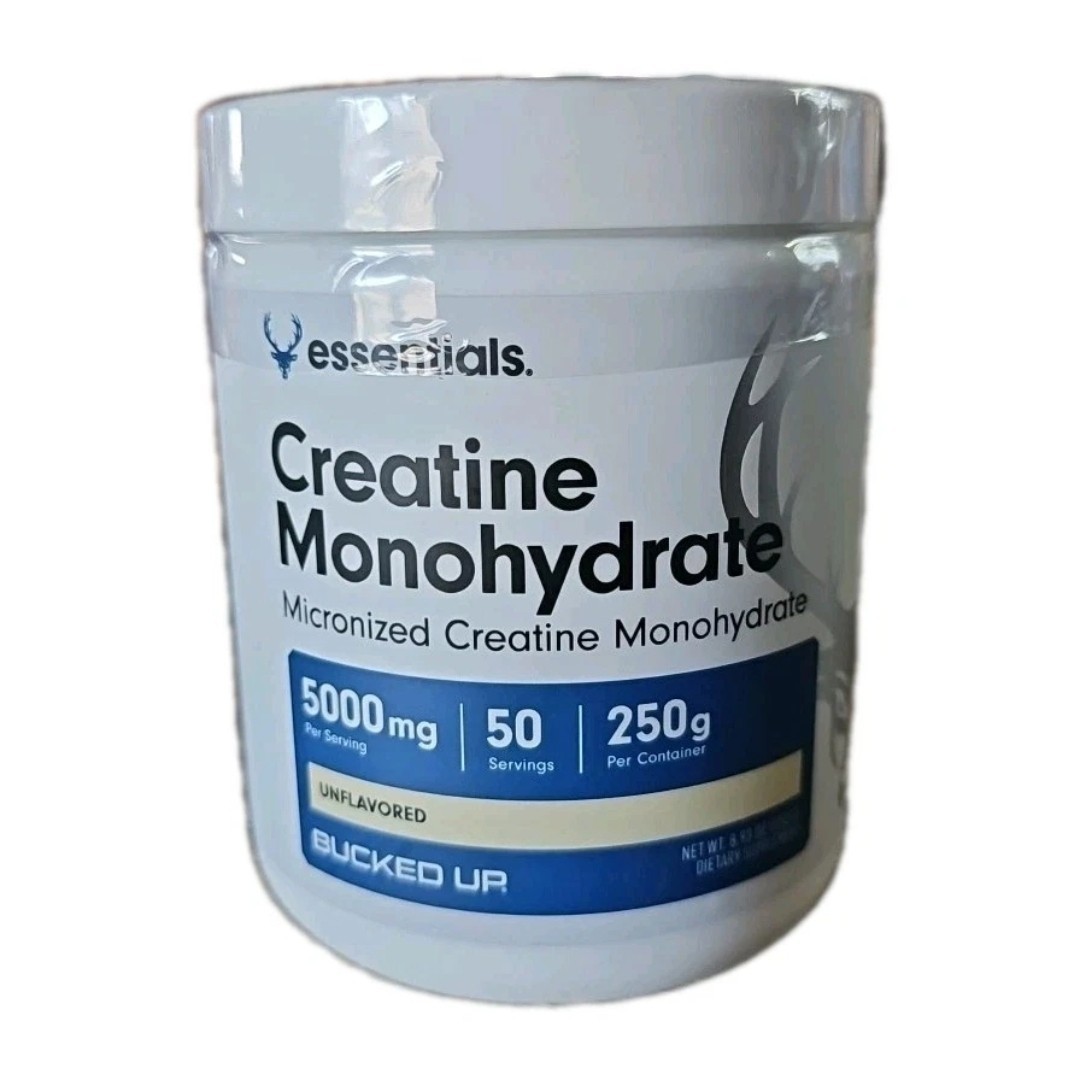 Bucked Up Creatine Monohydrate Micronized Powder Essential – Size: 8.93 oz
