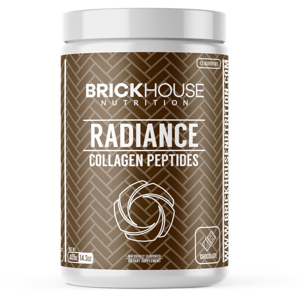 BrickHouse nutrition Radiance Collagen Peptides 14.3oz 405g chocolate GF