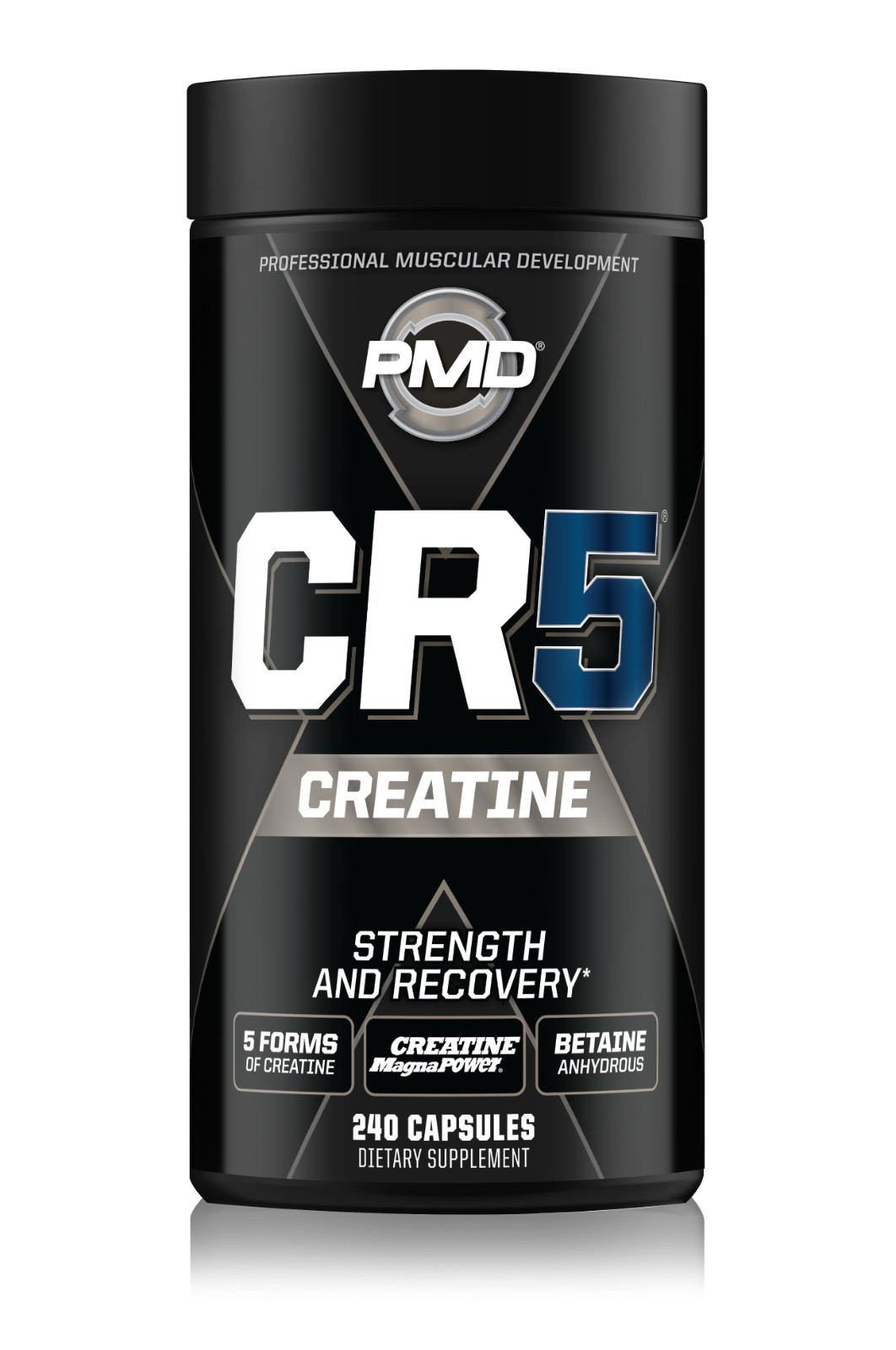 PMD CR5 Creatine Complex – Strength – Power – Muscle and Recovery (240 Capsules)