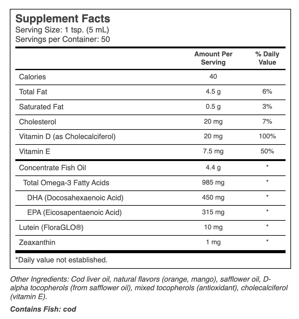 WILEY”S FINEST Wild Norwegian Cod Liver Oil + 8.45 fl oz (250 ml)