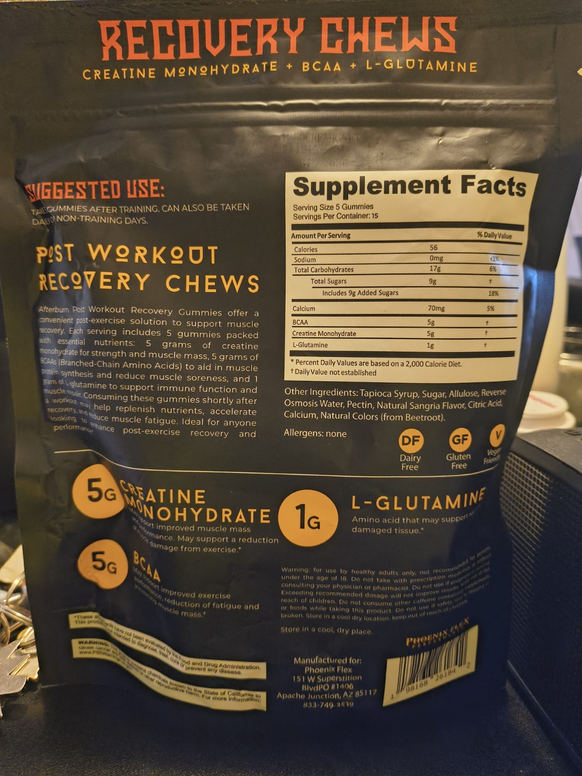 Phoenix Flex Performance Afterburn Chews Dragon Fruit. 13 pks.