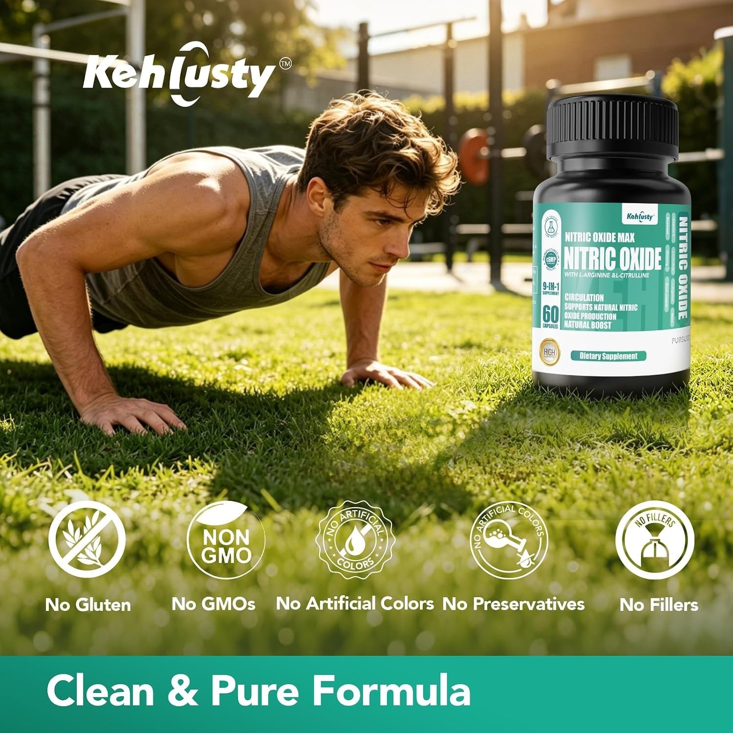 All-in-One Nitric Oxide Booster with Beetroot & Maca Extract | Stamina + Energy!