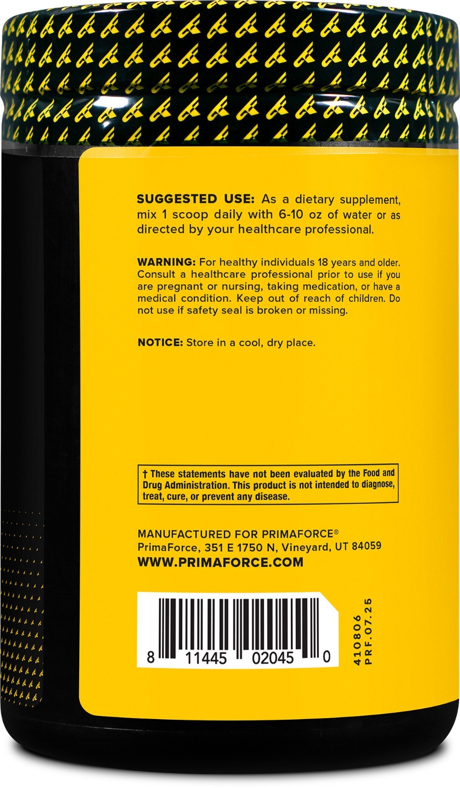 Primaforce BCAA Powder (Watermelon) – 7000mg 2:1:1 BCAAs, Post-Workout Recovery