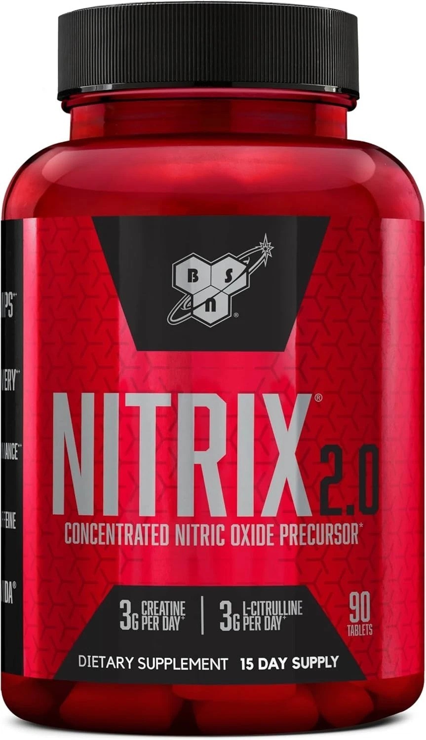 NITRIX 2.0: Nitric Oxide & Creatine Tablets – 90 Count for Enhanced Performance