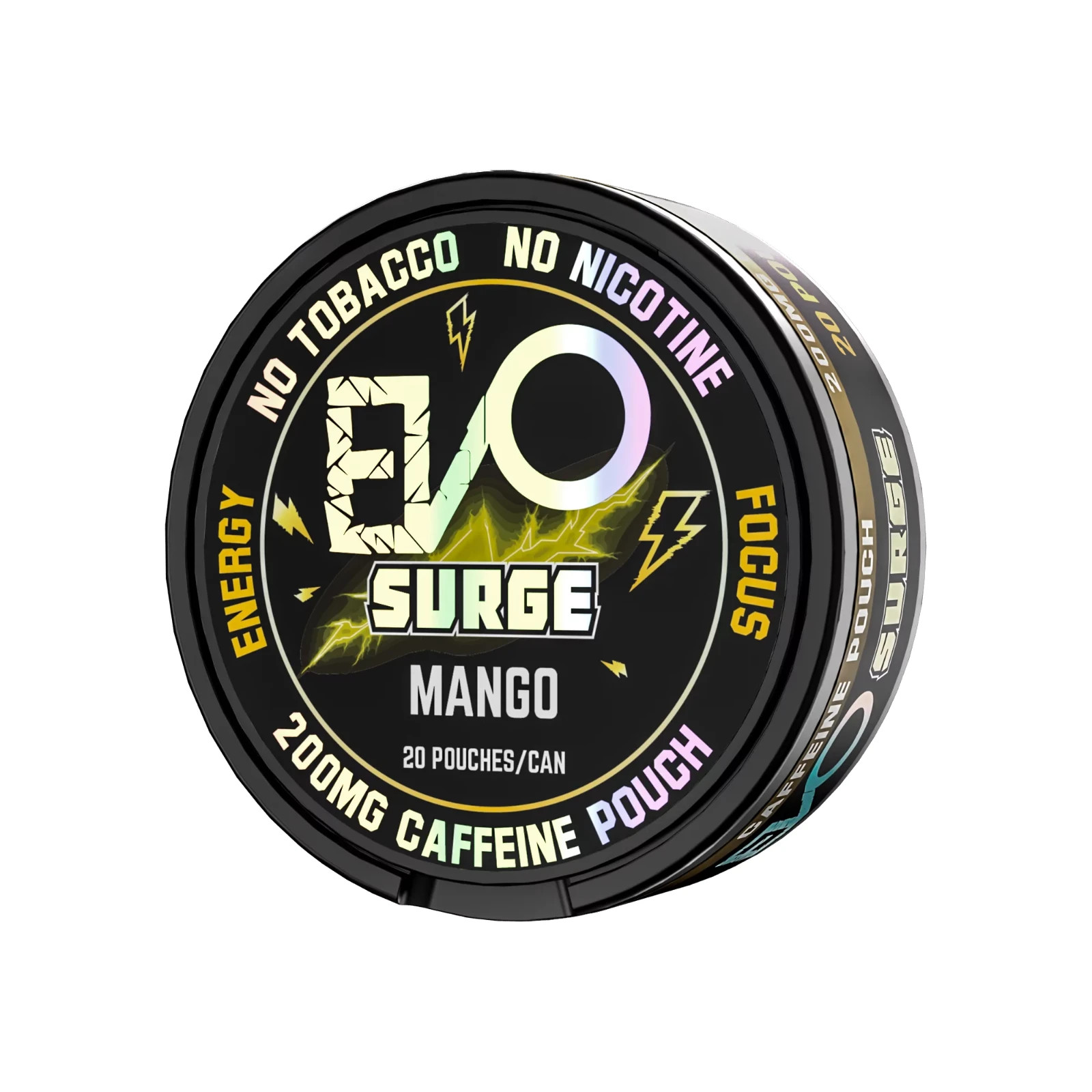 EVO Surge 200mg Caffeine Pouches – 20 Pouch Pack – Mango Flavor
