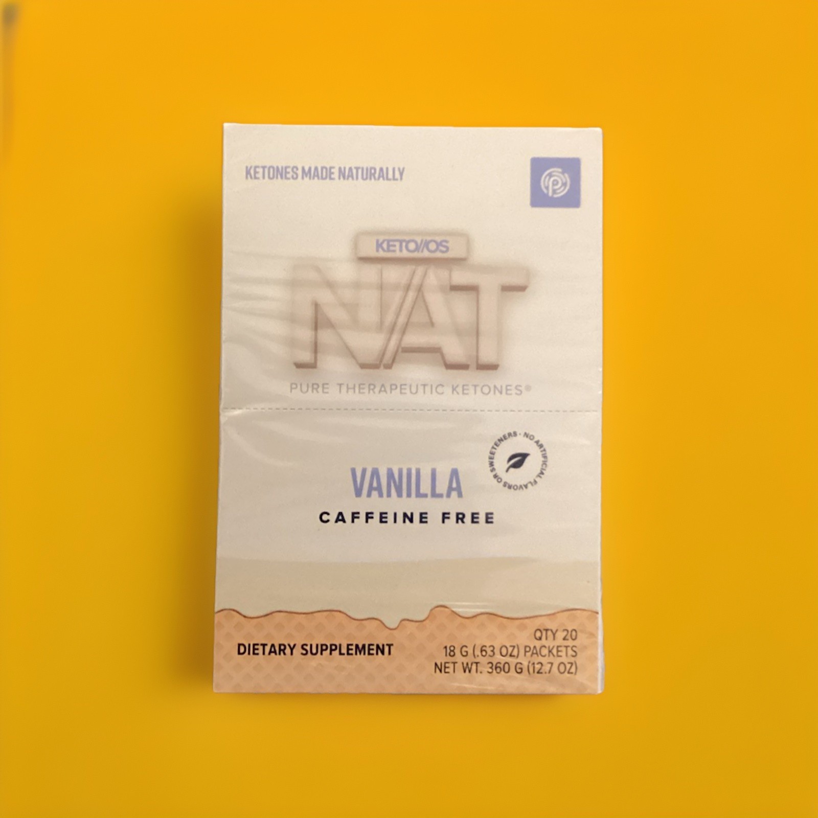 🔥 Pruvit KETOSNAT Ketones VANILLA CAFFEINE FREE 20 PK FREE SHIPPING EXP:04/2027