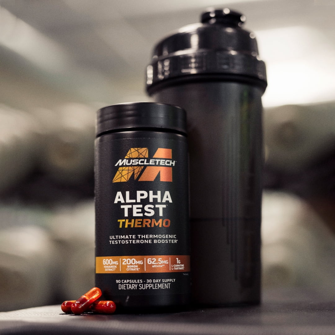 Alpha Test Thermogenic Testosterone Booster, Performance Supplement, 90 Ct