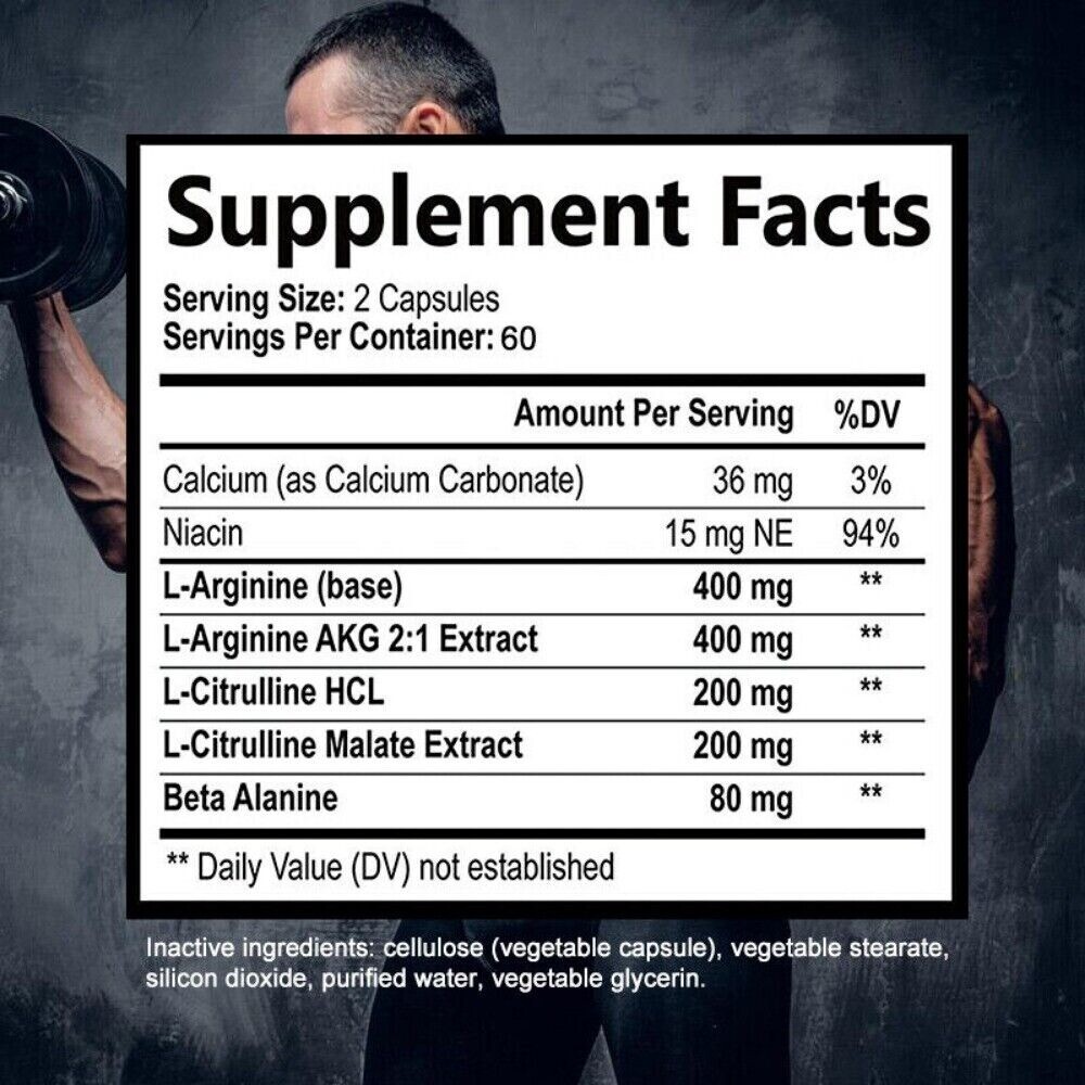 NO booster | Boosts nitric oxide levels improves cardiovascular health 1200 mg