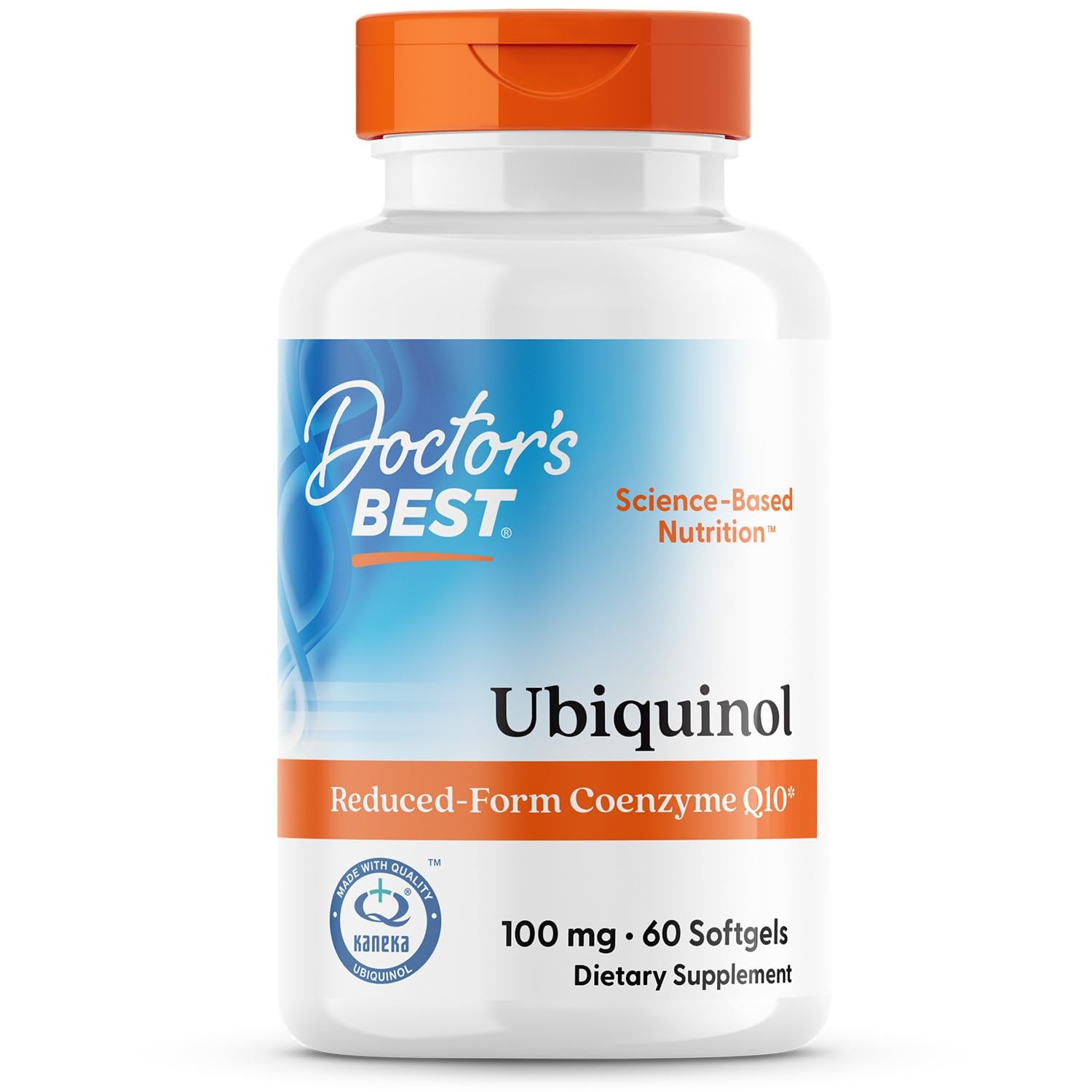 Doctor’s Best Kaneka Ubiquinol 100 mg 60 Count (Pack of 1), No Color