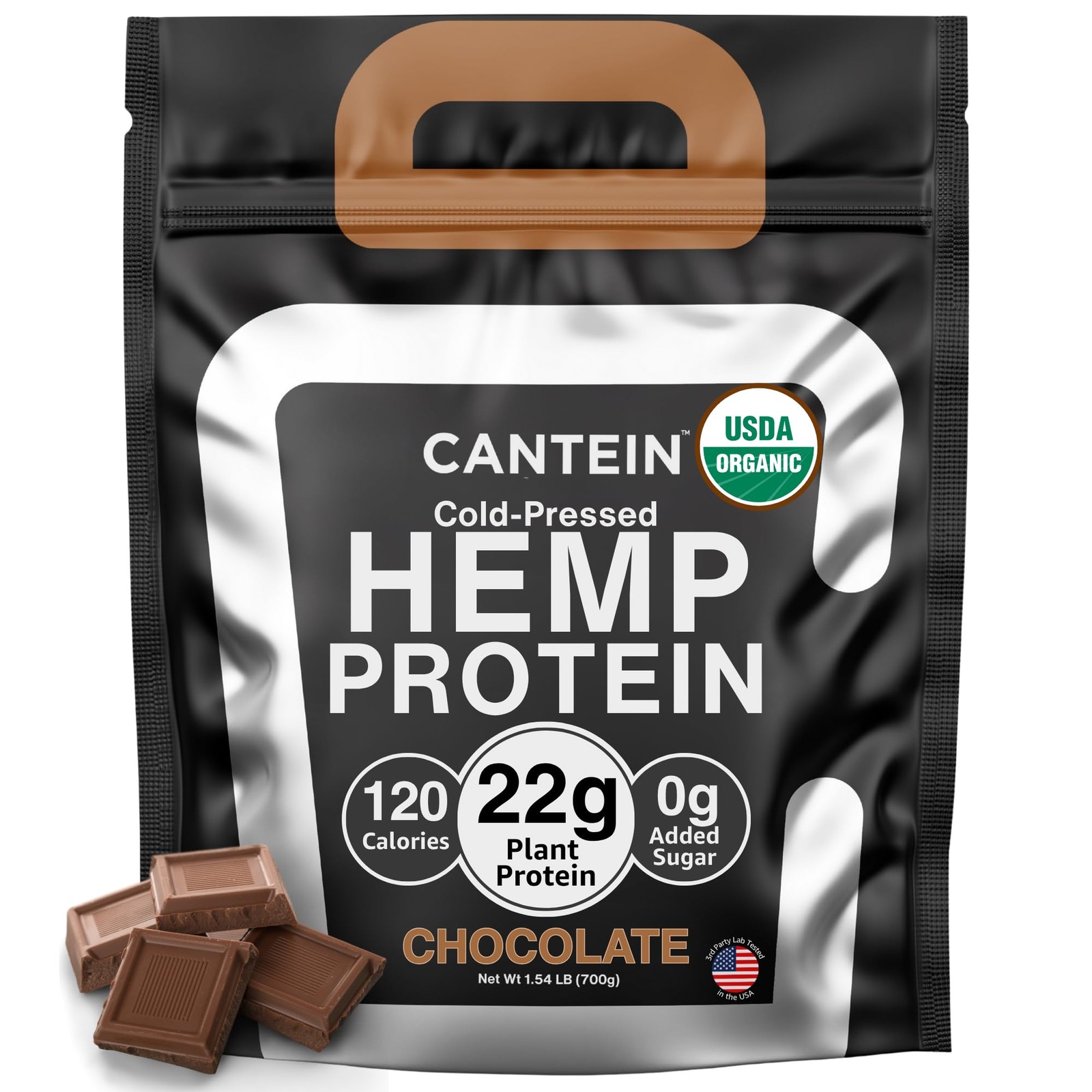 Cantein Organic Hemp Protein Powder – Plant-Based, Vegan, Easy Digestion