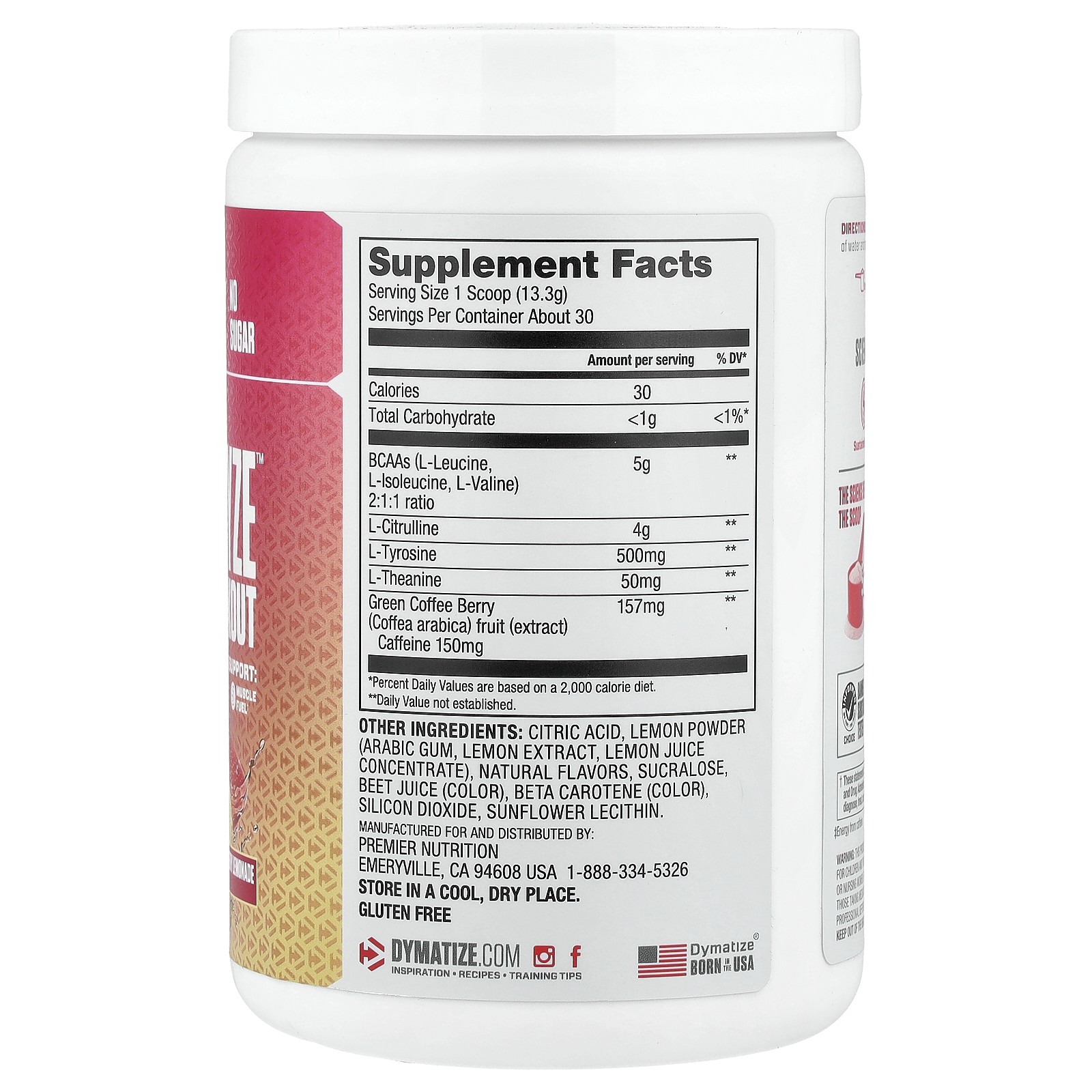 Energyze™ Pre-Workout, Strawberry Lemonade, 14.1 oz (400 g)