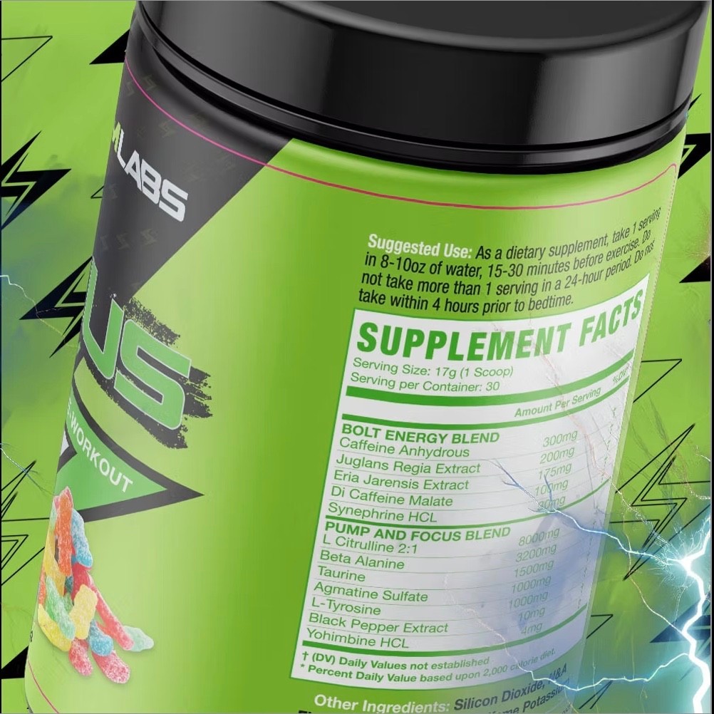 Storm Labs Zeus Pre Workout Supplement (30 Servings) – Sour Gummy