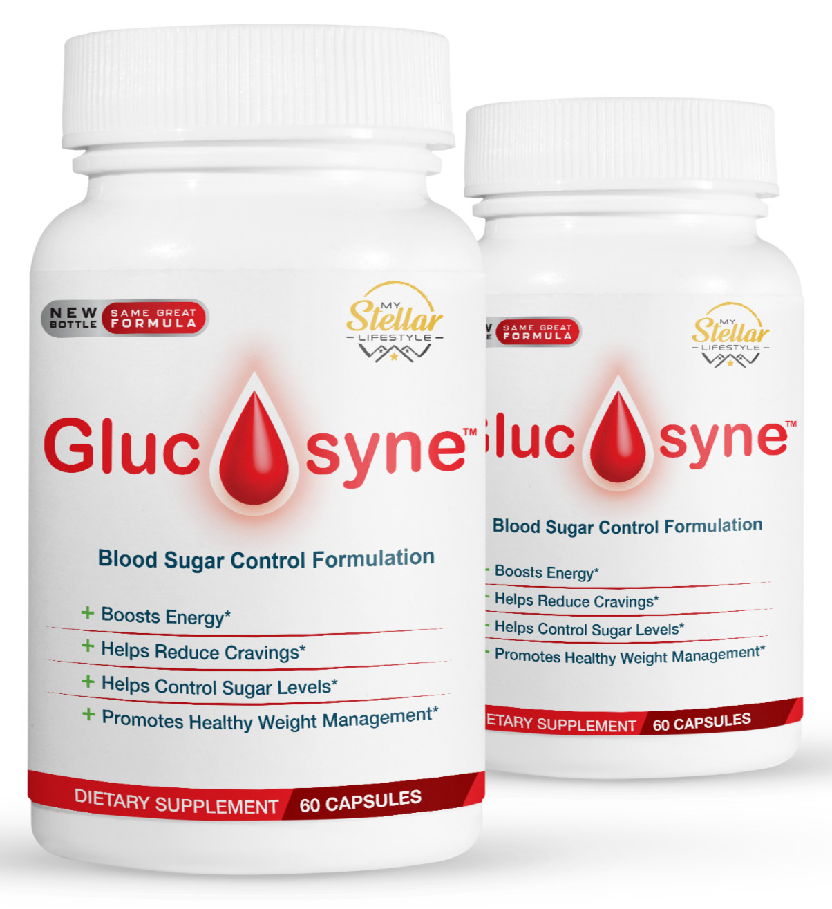 2 Pack Glucosyne, blood sugar control formula-60 Capsules x2