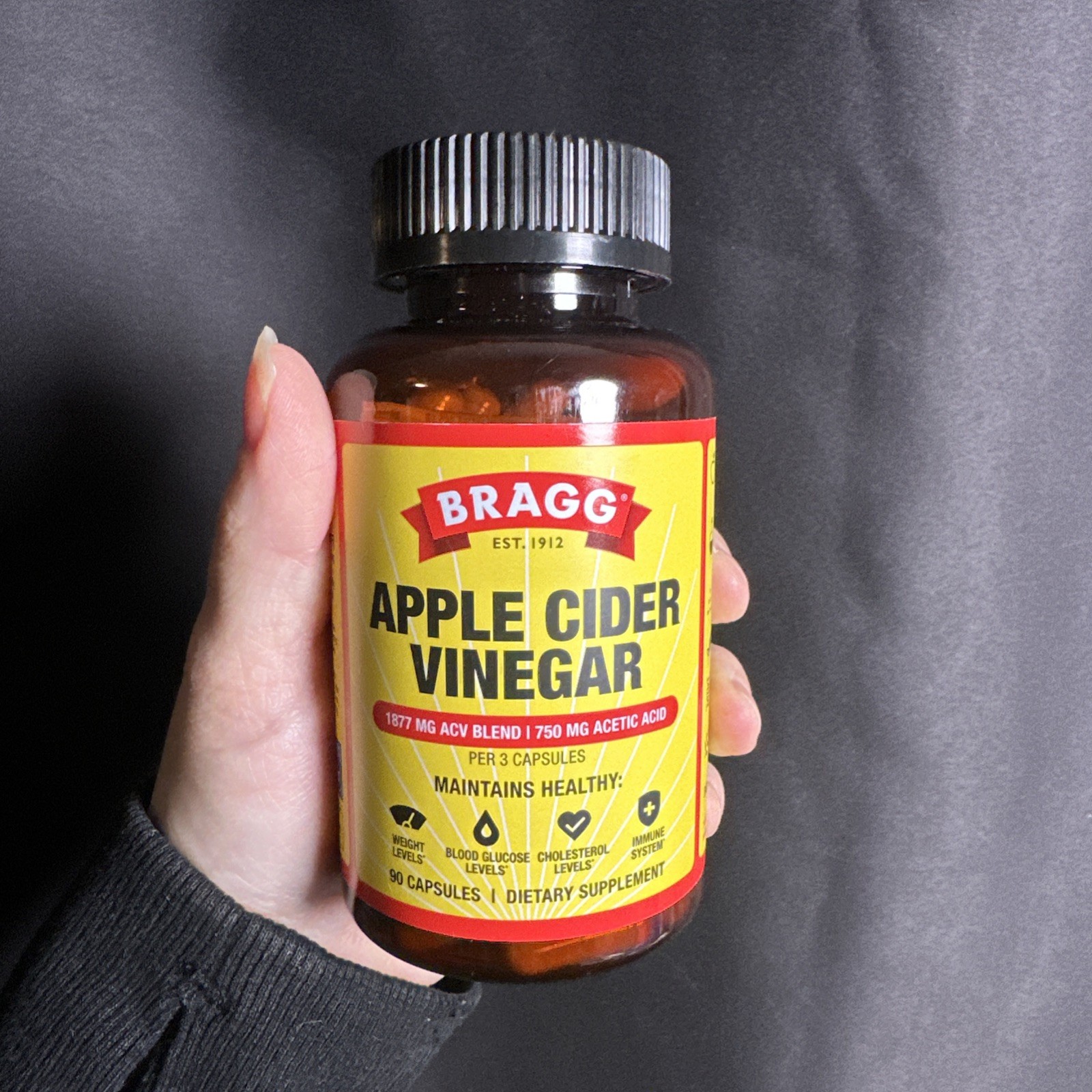 Apple Cider Vinegar With Vitamin D3 Boost Immune Weight Management 90 Capsules