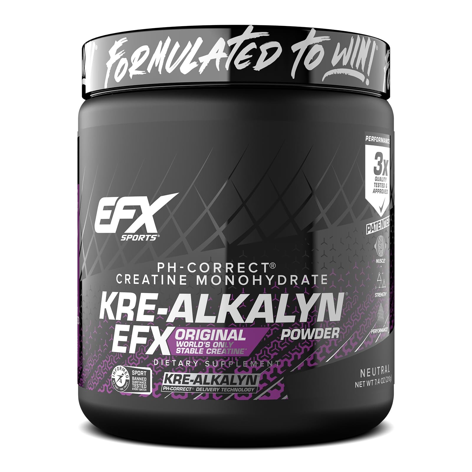 EFX Sports Kre-Alkalyn EFX Powder | pH Correct Creatine Monohydrate Powder Su…