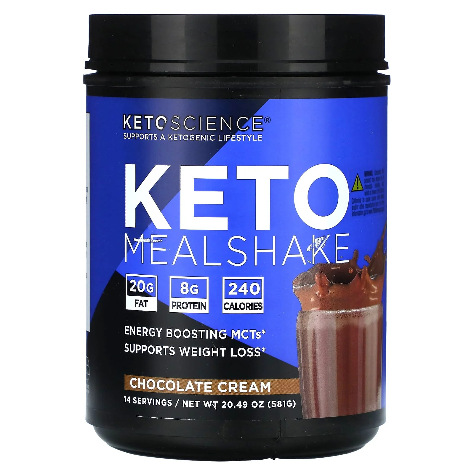 2 X Keto Science, Keto Meal Shake, Chocolate Cream, 20.49 oz (581 g)