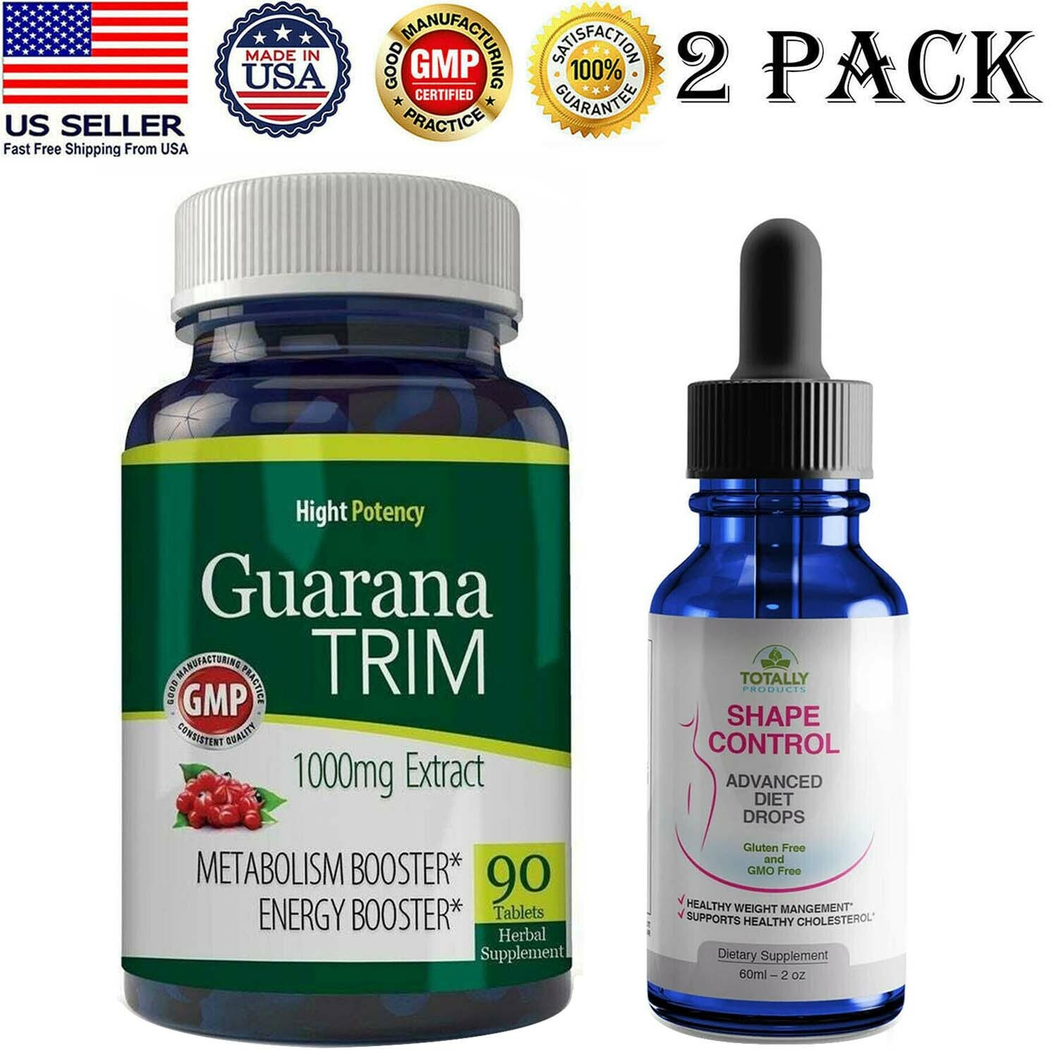 Guarana Extract Energy Support & Shape Control Weight Management Supplement 60ml