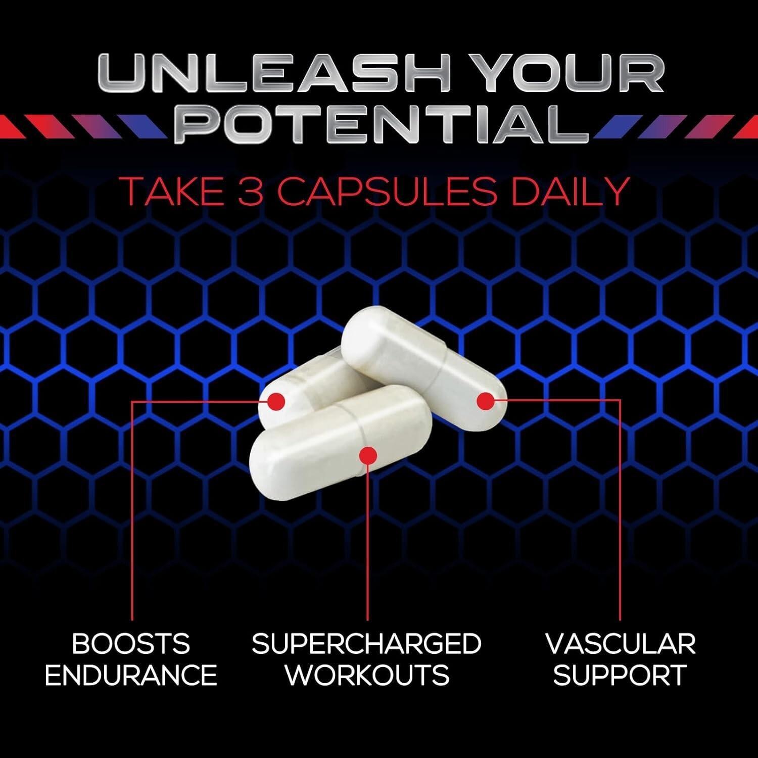 Nitric Oxide Booster Extra Strength- L Arginine 3x Strength Nitric Oxide Support