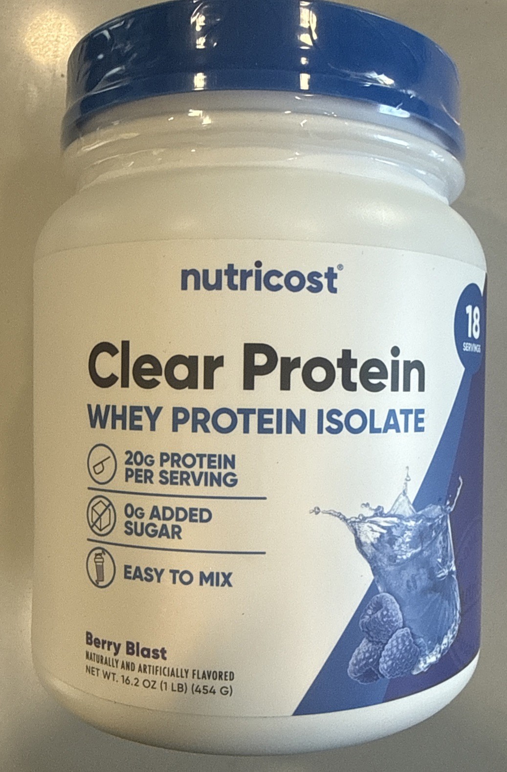 Nutricost Whey Protein Isolate Berry Blast 16.2 Ounce