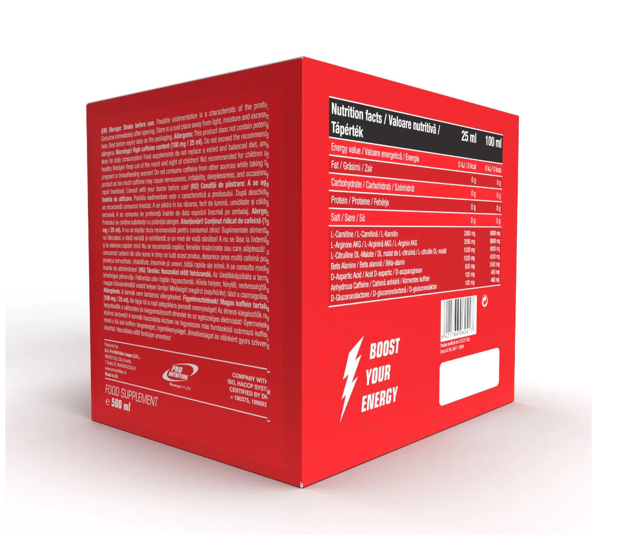 Dynamite Shot Pre-Workout Energy Formula – 20 × 25 ml