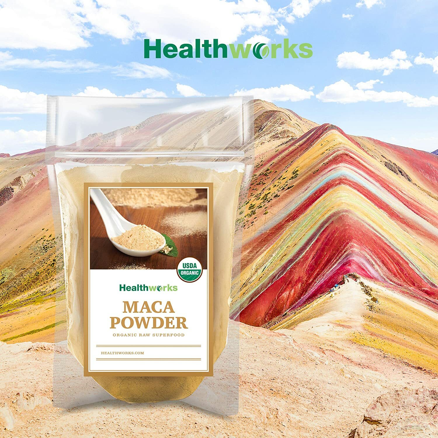 1lb Maca Root Powder Organic Raw Peruvian Premium Ground Energy Booster 16oz