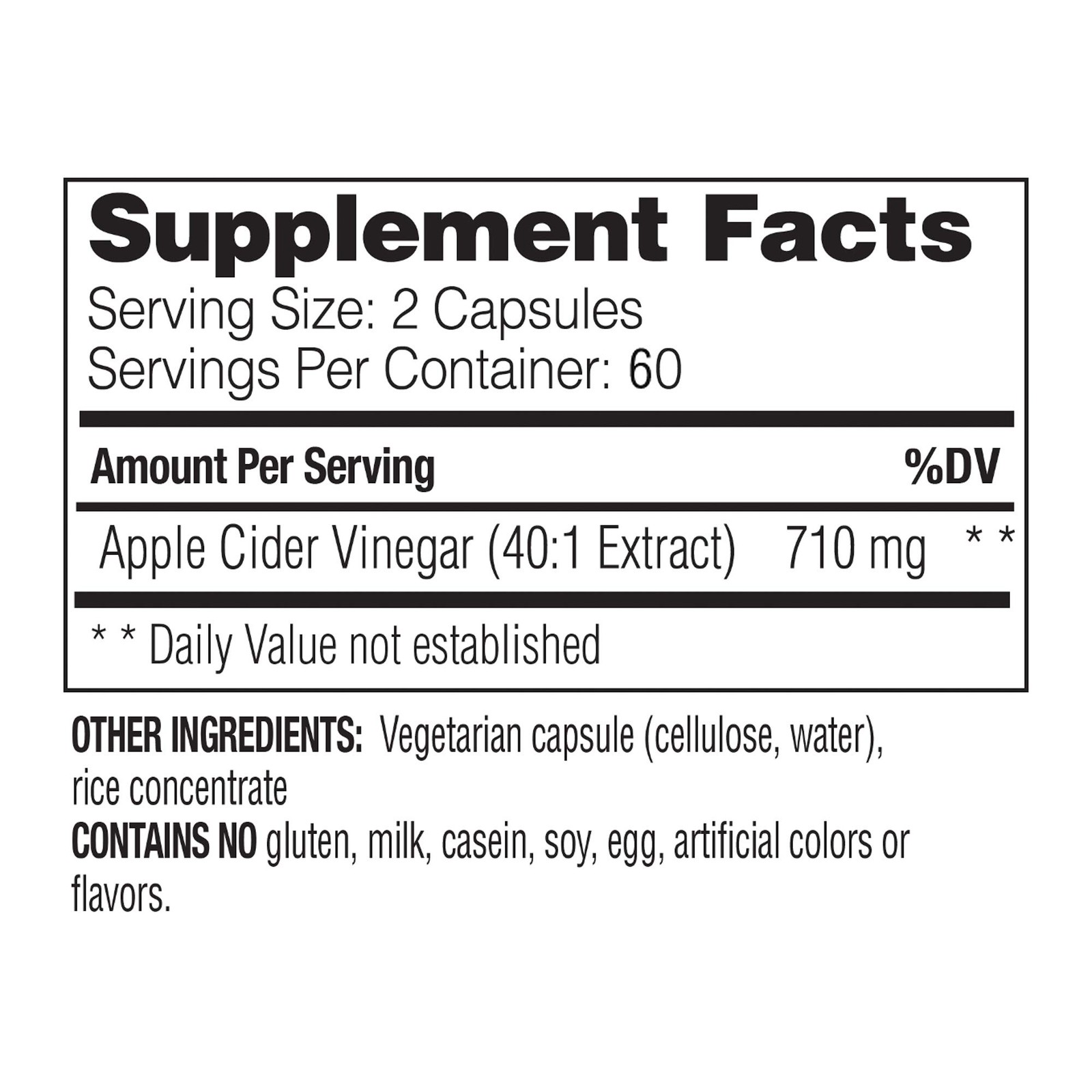 Enzymedica Apple Cider Vinegar Healthy Weight And Digestive Support 120 Count