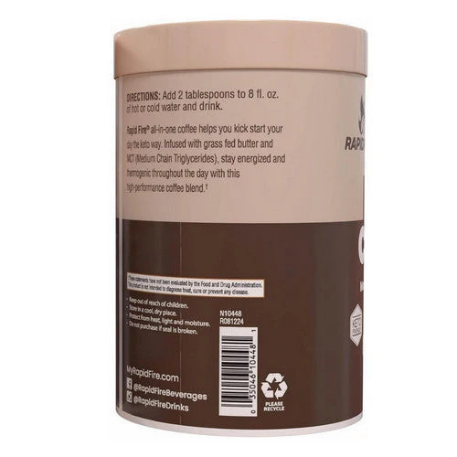 Ketogenic Coffee Metabolism 7.93 Oz By Rapid Fire